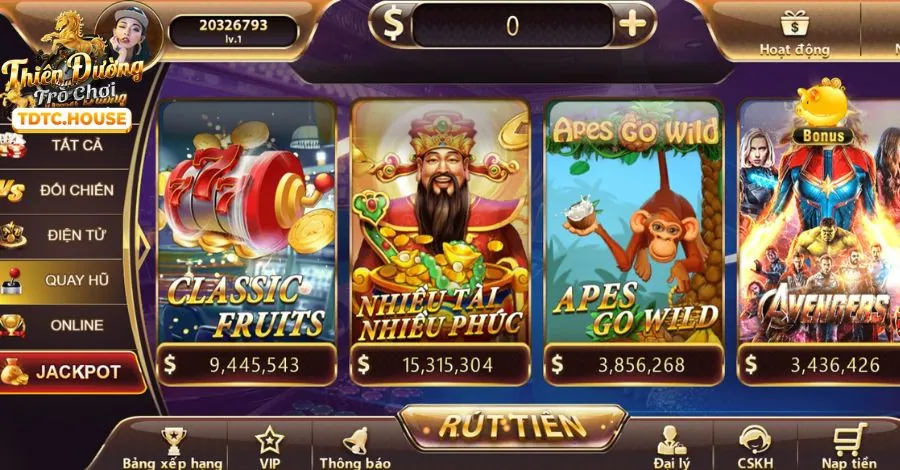 Giao diện nền tảng f1680 đăng nhập với nhiều trò chơi slot